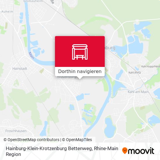 Hainburg-Klein-Krotzenburg Bettenweg Karte