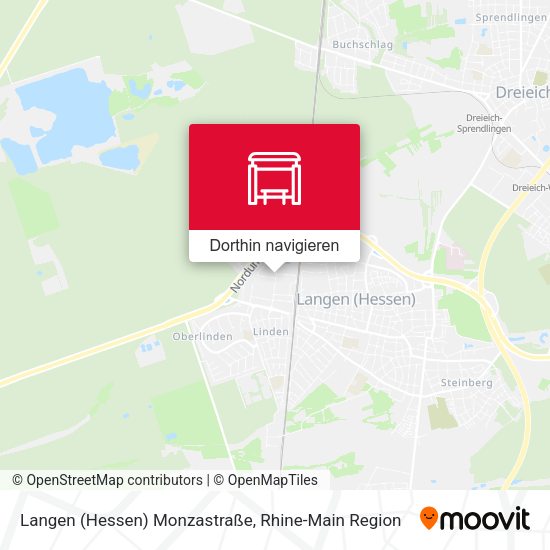 Langen (Hessen) Monzastraße Karte