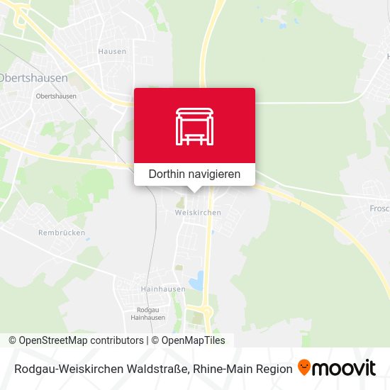Rodgau-Weiskirchen Waldstraße Karte