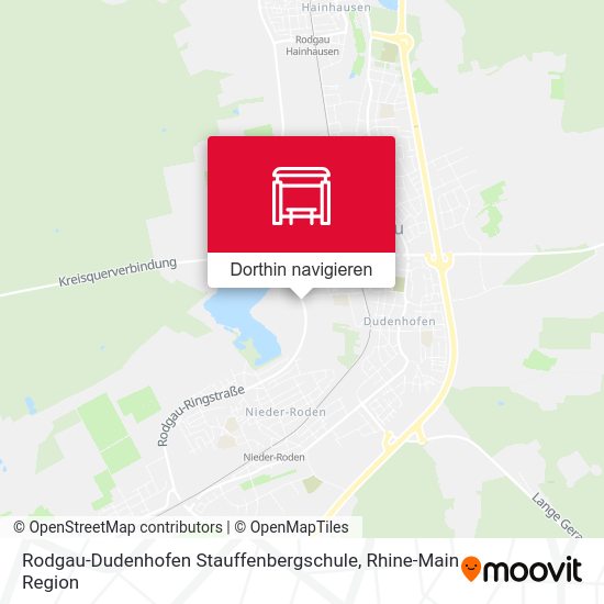 Rodgau-Dudenhofen Stauffenbergschule Karte