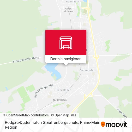 Rodgau-Dudenhofen Stauffenbergschule Karte
