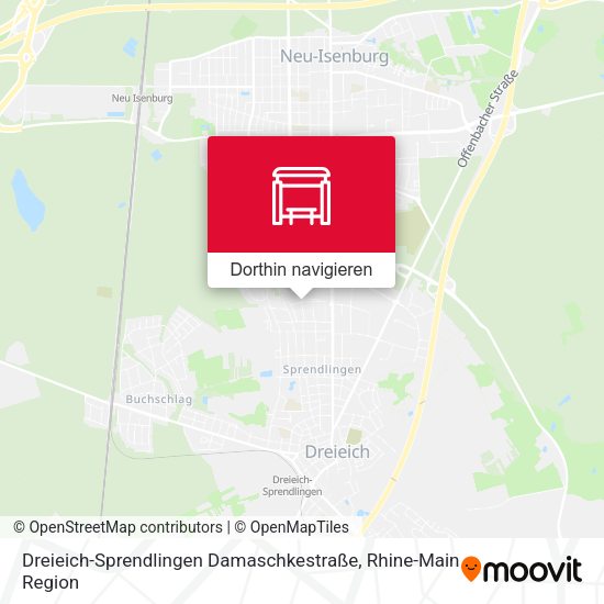 Dreieich-Sprendlingen Damaschkestraße Karte