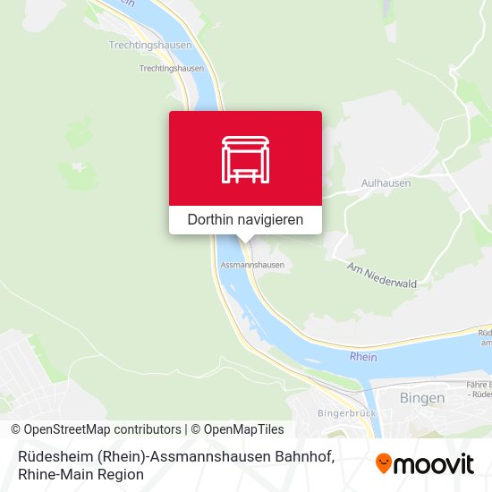Rüdesheim (Rhein)-Assmannshausen Bahnhof Karte