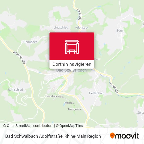 Bad Schwalbach Adolfstraße Karte