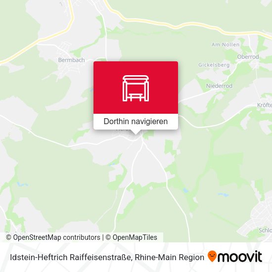 Idstein-Heftrich Raiffeisenstraße Karte