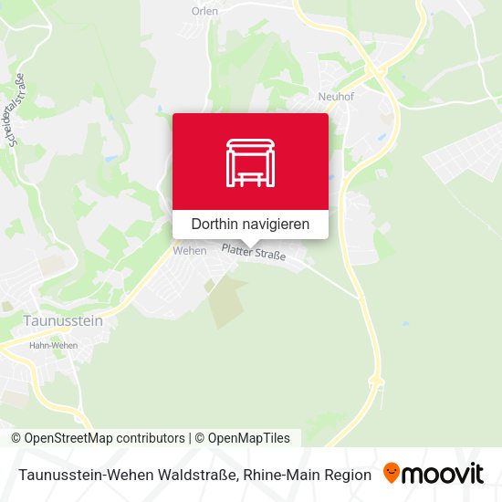 Taunusstein-Wehen Waldstraße Karte