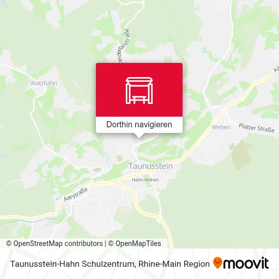 Taunusstein-Hahn Schulzentrum Karte