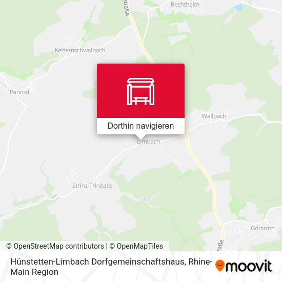 Hünstetten-Limbach Dorfgemeinschaftshaus Karte