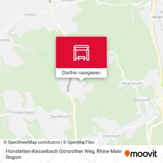 Hünstetten-Kesselbach Görsrother Weg Karte
