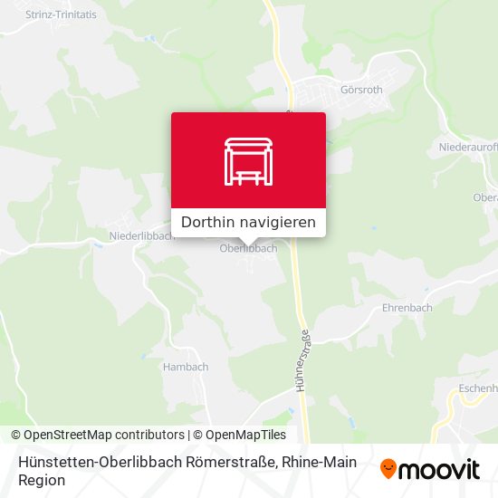 Hünstetten-Oberlibbach Römerstraße Karte