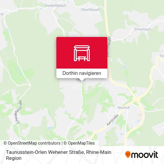 Taunusstein-Orlen Wehener Straße Karte
