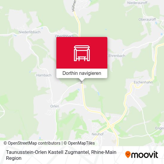 Taunusstein-Orlen Kastell Zugmantel Karte