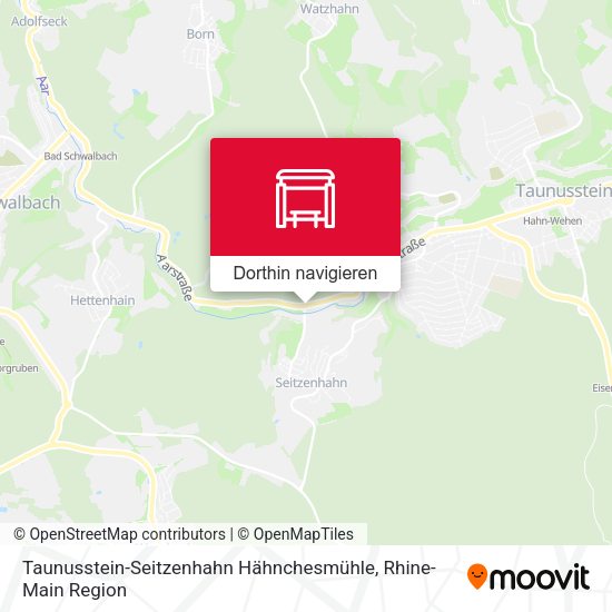 Taunusstein-Seitzenhahn Hähnchesmühle Karte