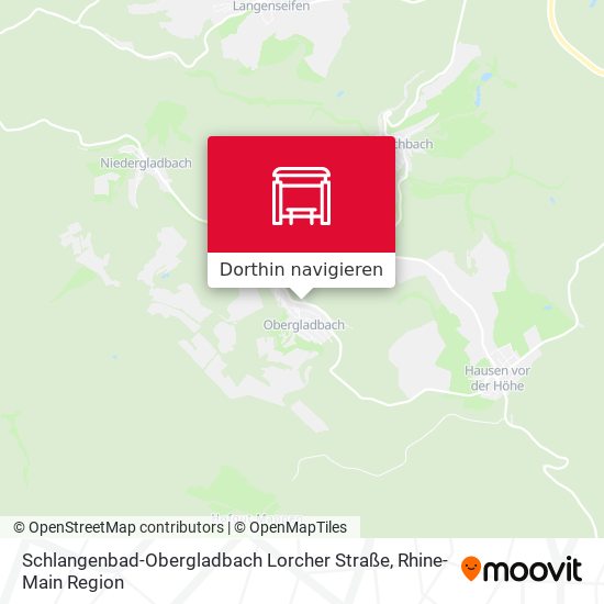 Schlangenbad-Obergladbach Lorcher Straße Karte