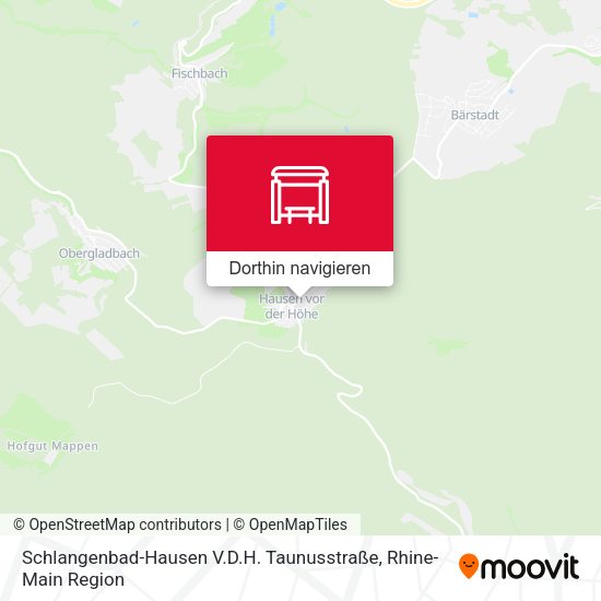 Schlangenbad-Hausen V.D.H. Taunusstraße Karte