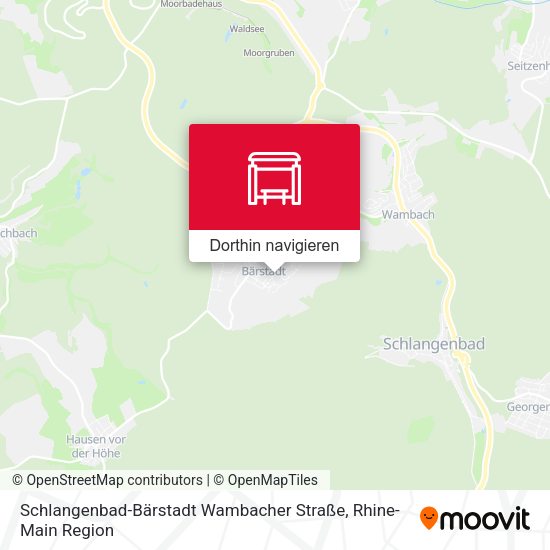 Schlangenbad-Bärstadt Wambacher Straße Karte