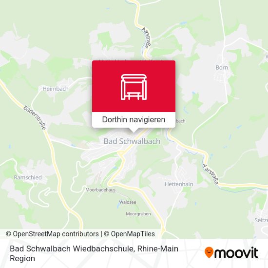 Bad Schwalbach Wiedbachschule Karte