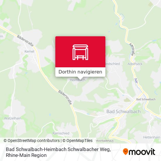 Bad Schwalbach-Heimbach Schwalbacher Weg Karte