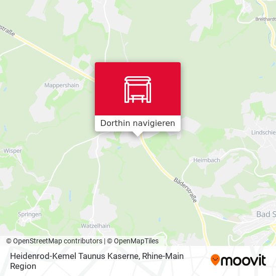 Heidenrod-Kemel Taunus Kaserne Karte