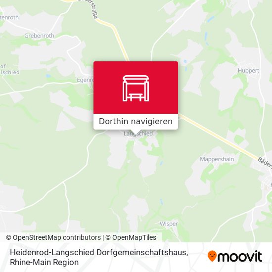 Heidenrod-Langschied Dorfgemeinschaftshaus Karte