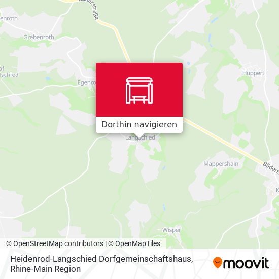 Heidenrod-Langschied Dorfgemeinschaftshaus Karte