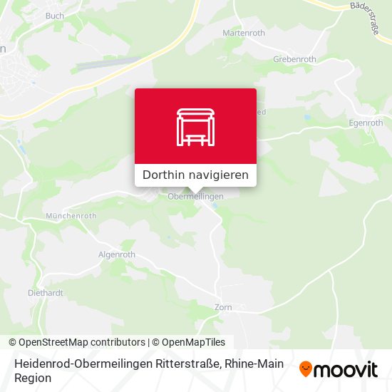 Heidenrod-Obermeilingen Ritterstraße Karte
