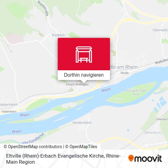 Eltville (Rhein)-Erbach Evangelische Kirche Karte