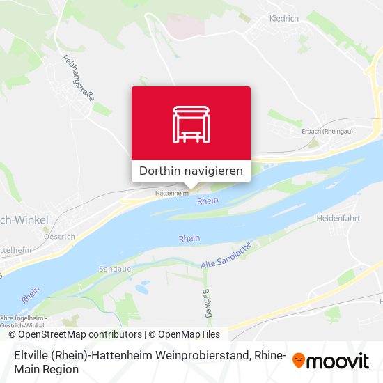 Eltville (Rhein)-Hattenheim Weinprobierstand Karte