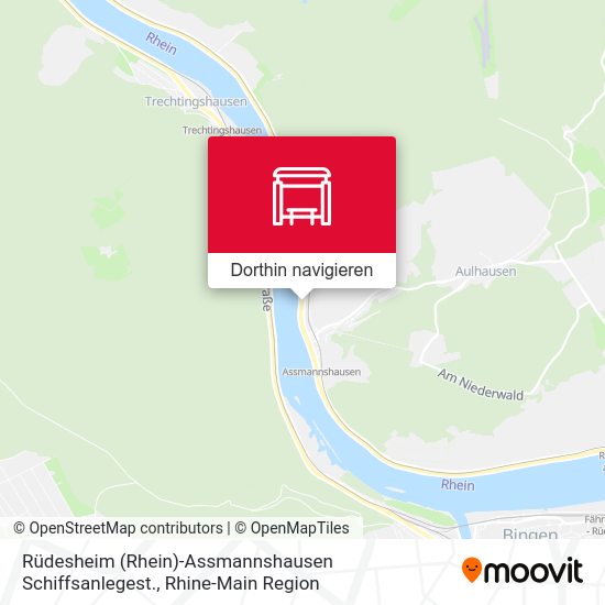 Rüdesheim (Rhein)-Assmannshausen Schiffsanlegest. Karte