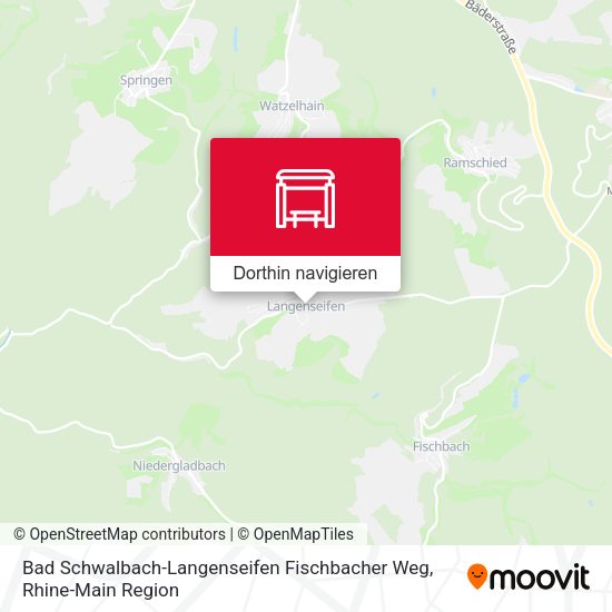 Bad Schwalbach-Langenseifen Fischbacher Weg Karte
