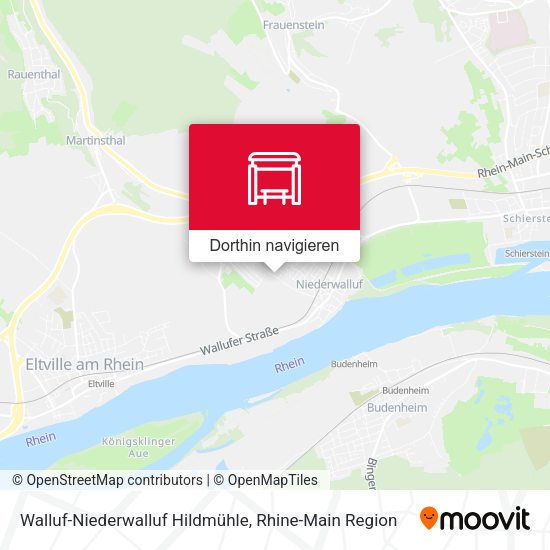 Walluf-Niederwalluf Hildmühle Karte