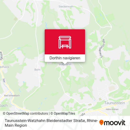 Taunusstein-Watzhahn Bleidenstadter Straße Karte