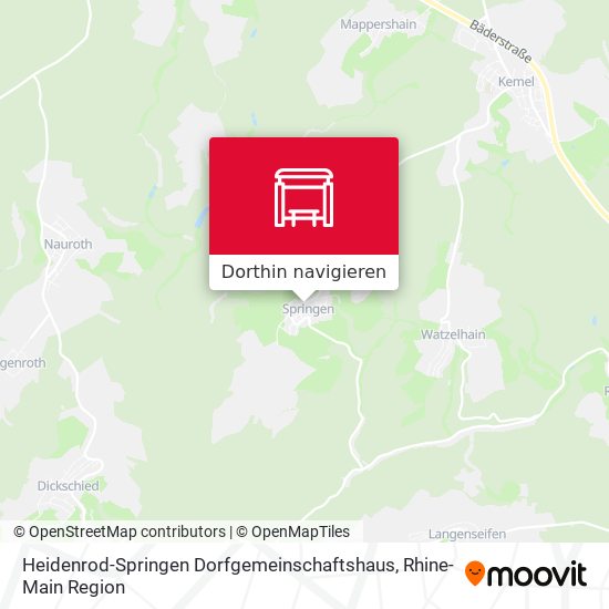 Heidenrod-Springen Dorfgemeinschaftshaus Karte