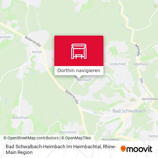 Bad Schwalbach-Heimbach Im Heimbachtal Karte