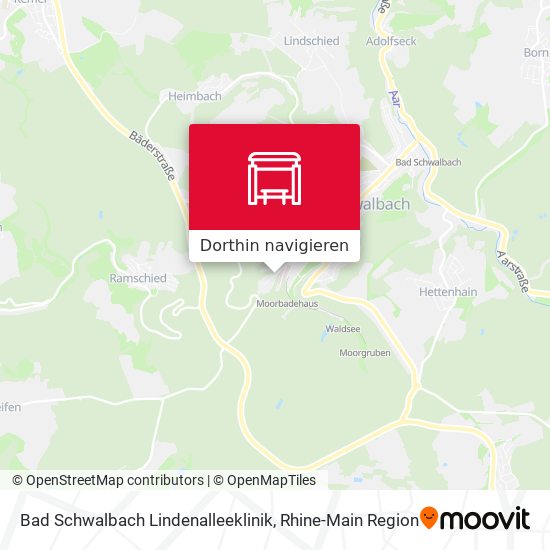 Bad Schwalbach Lindenalleeklinik Karte