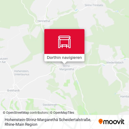 Hohenstein-Strinz-Margarethä Scheidertalstraße Karte