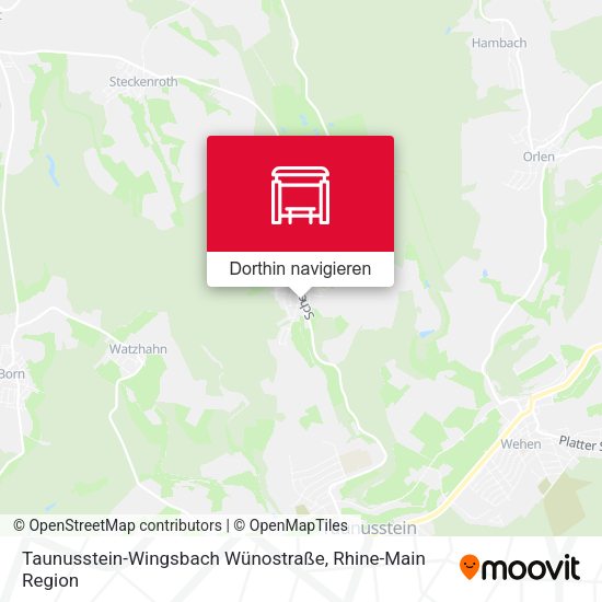 Taunusstein-Wingsbach Wünostraße Karte