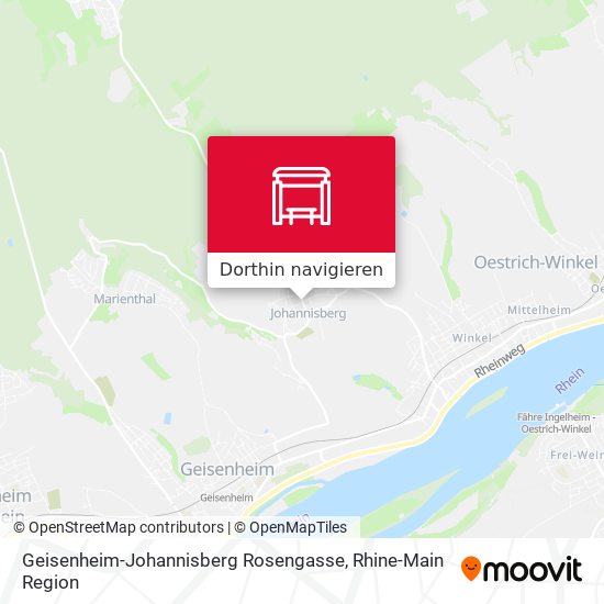 Geisenheim-Johannisberg Rosengasse Karte