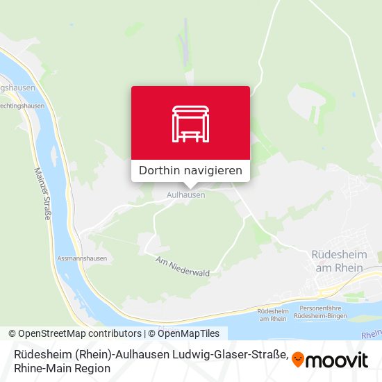 Rüdesheim (Rhein)-Aulhausen Ludwig-Glaser-Straße Karte