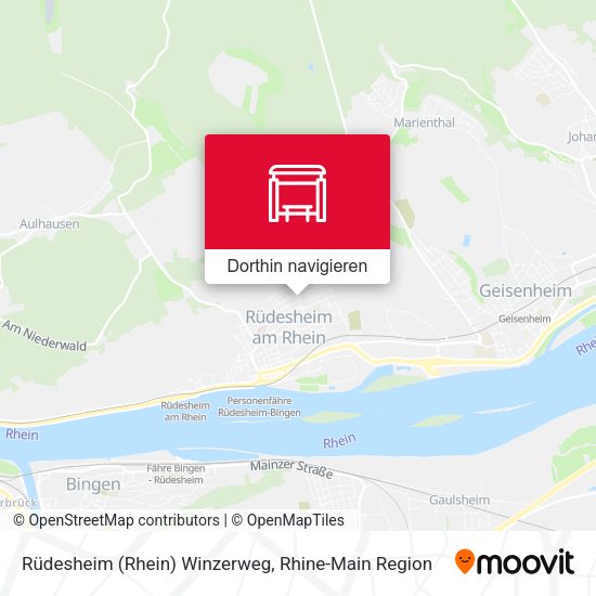 Rüdesheim (Rhein) Winzerweg Karte