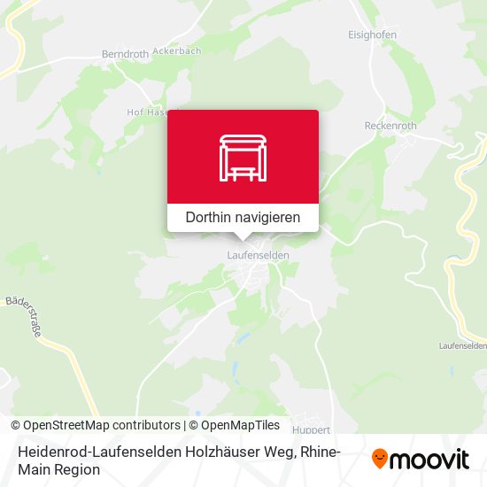 Heidenrod-Laufenselden Holzhäuser Weg Karte