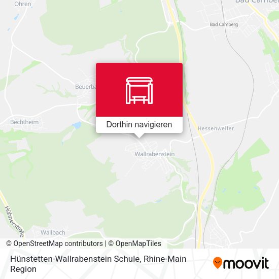 Hünstetten-Wallrabenstein Schule Karte