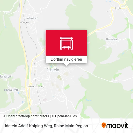 Idstein Adolf-Kolping-Weg Karte