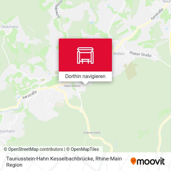 Taunusstein-Hahn Kesselbachbrücke Karte