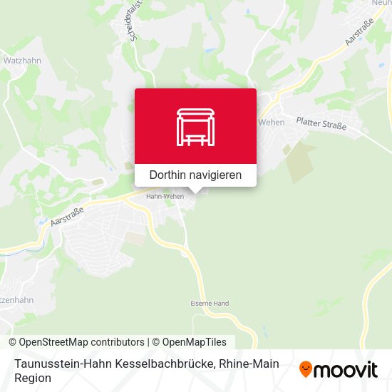 Taunusstein-Hahn Kesselbachbrücke Karte