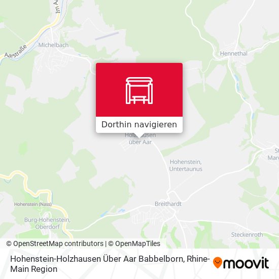 Hohenstein-Holzhausen Über Aar Babbelborn Karte