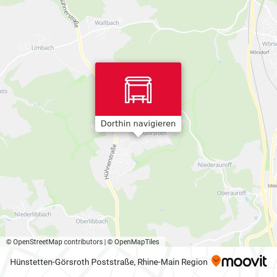 Hünstetten-Görsroth Poststraße Karte