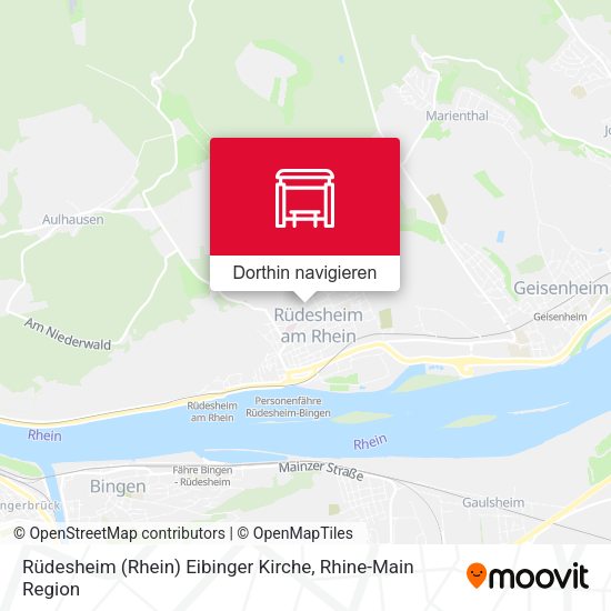 Rüdesheim (Rhein) Eibinger Kirche Karte