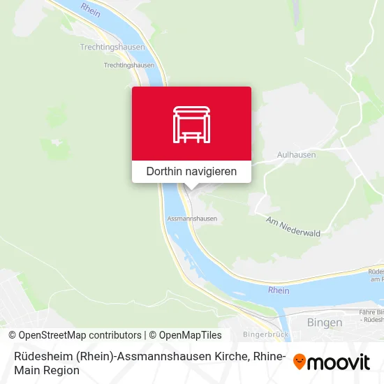 Rüdesheim (Rhein)-Assmannshausen Kirche Karte