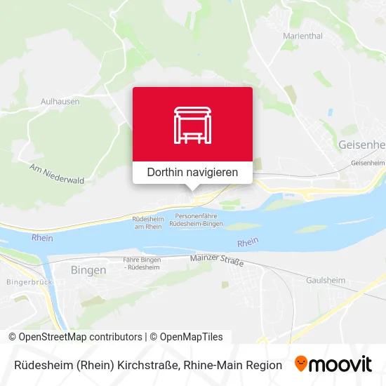 Rüdesheim (Rhein) Kirchstraße Karte